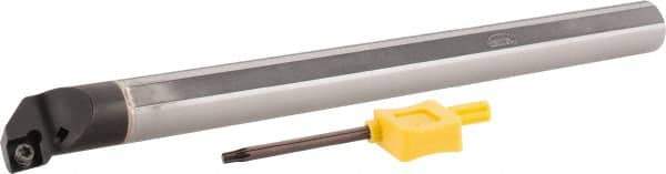 Hertel - 0.48" Min Bore Diam, 6" OAL, 3/8" Shank Diam, E06SWLPR2 Indexable Boring Bar - 2-1/4" Max Bore Depth, WP.. 21.51 Insert, Screw-On Holding Method - Eagle Tool & Supply