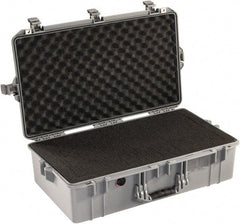 Pelican Products, Inc. - 16-49/64" Wide x 9-1/8" High, Aircase w/Foam - Silver - Eagle Tool & Supply