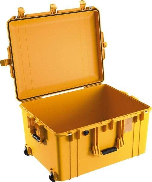 Pelican Products, Inc. - 20-21/32" Wide x 14-7/8" High, Aircase w/Wheels - Yellow - Eagle Tool & Supply