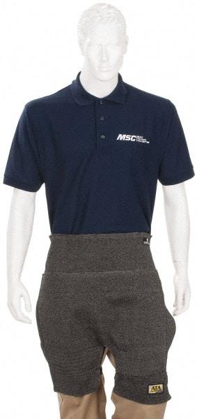 PRO-SAFE - Size Universal ATA Cut Resistant Chaps - No Pockets, Charcoal, ANSI Cut Level 4 - Eagle Tool & Supply