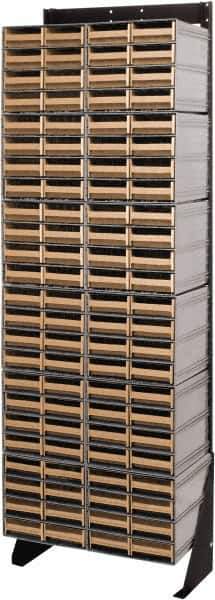 Quantum Storage - 96 Drawer, 96 Compartment, Small Parts Drawer Cabinet System - 11-3/8" Deep x 23-1/2" Wide x 70" High - Eagle Tool & Supply