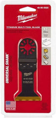 Milwaukee Tool - Rotary Multi-Material Blade - 1-3/4" Cutting Diam, TiAlN Finish, Use with Milwaukee Multi-Tool - Eagle Tool & Supply