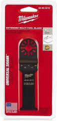 Milwaukee Tool - Rotary Multi-Material Blade - 1-1/4" Cutting Diam, Black Oxide Finish, Use with Milwaukee Multi-Tool - Eagle Tool & Supply