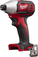 Milwaukee Tool - 18 Volt, 1/4" Drive, 125 Ft/Lb Torque, Cordless Impact Driver - Pistol Grip Handle, 2750 RPM, Lithium-Ion, Bare Tool - Eagle Tool & Supply