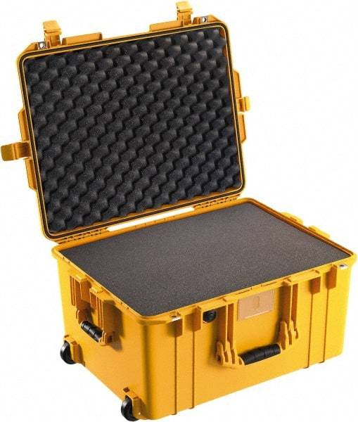 Pelican Products, Inc. - 18-51/64" Wide x 13-1/4" High, Aircase w/Foam - Yellow - Eagle Tool & Supply
