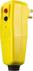 Tower - 1 Outlet, 125 Volt, 15 Amp, Yellow, Right Angle GFCI Plug - 1-15P NEMA Configuration, cUL, UL File E174279 - Eagle Tool & Supply