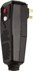 Tower - 1 Outlet, 125 Volt, 15 Amp, Black, Right Angle GFCI Plug - 1-15P NEMA Configuration, cUL, UL File E174279 - Eagle Tool & Supply