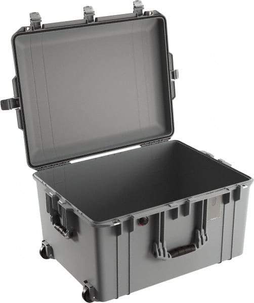 Pelican Products, Inc. - 20-21/32" Wide x 14-7/8" High, Aircase w/Wheels - Silver - Eagle Tool & Supply