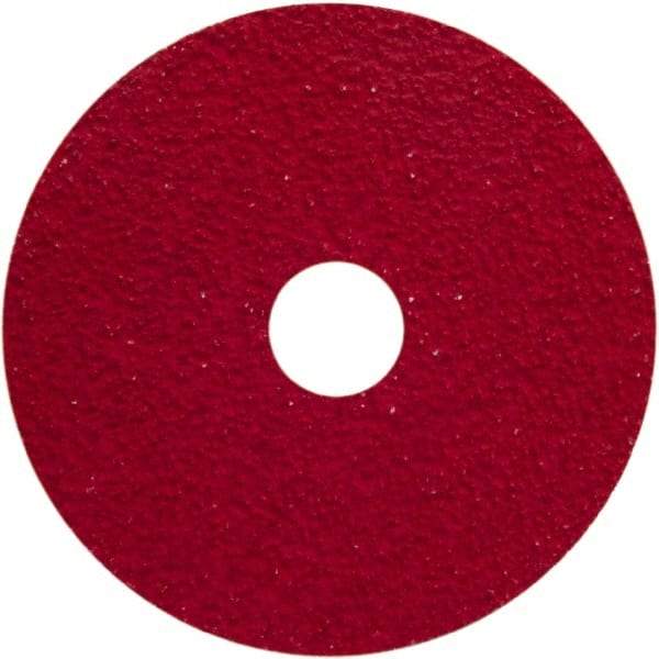 Norton - 36 Grit, 5" Disc Diam, 5/8-11 Center Hole, Type 29 Ceramic Alumina Flap Disc - 12,000 Max RPM, Fiberglass Backing, Arbor Attaching System, Coated - Eagle Tool & Supply