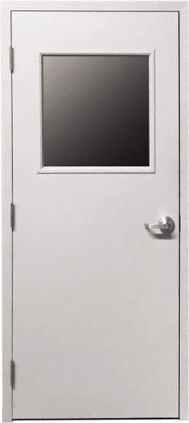 Portafab - 3' Wide x 7' High, Swing Door for Temporary Structures - Eagle Tool & Supply