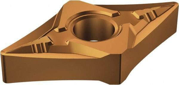 Sandvik Coromant - DNGP432 NGP Grade 1115 Carbide Turning Insert - TiAlN/AlCr2O3 Finish, 55° Parallelogram, 1/2" Inscr Circle, 3/16" Thick, 1/32" Corner Radius - Eagle Tool & Supply