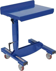 Vestil - Work Table - Steel, Fixed Leg, Blue, 26-5/16" Long x 26-5/16" Deep x 44" High - Eagle Tool & Supply