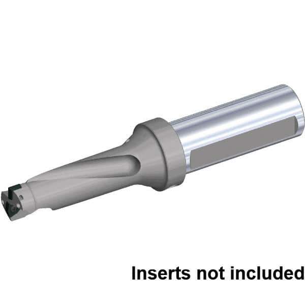 Kennametal - 4-1/8" Max Drill Depth, 3xD, 1-3/8" Diam, Indexable Insert Drill - 2 Inserts, 1-1/4" Shank Diam, Flange Shank - Eagle Tool & Supply