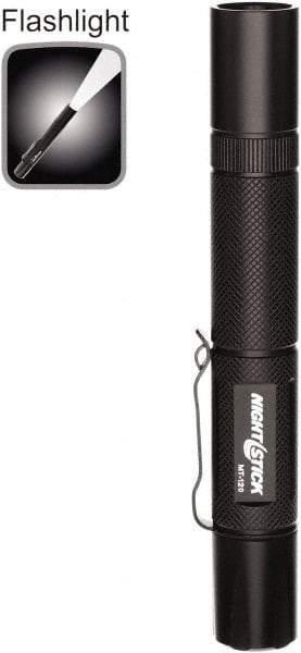 Bayco - LED Bulb, Industrial/Tactical Flashlight - Black Aluminum Body, AA Batteries - Eagle Tool & Supply