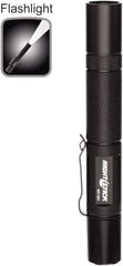Bayco - LED Bulb, Industrial/Tactical Flashlight - Black Aluminum Body, AA Batteries - Eagle Tool & Supply