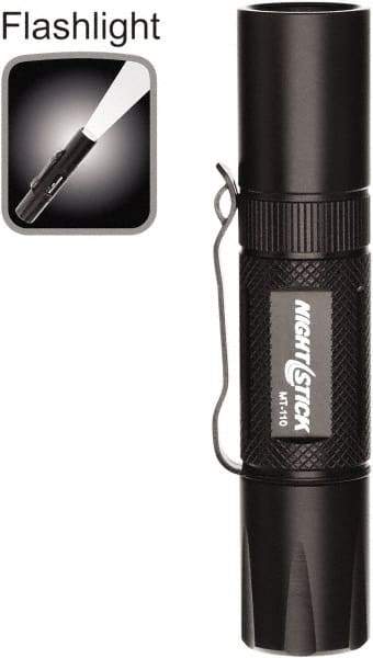 Bayco - LED Bulb, Industrial/Tactical Flashlight - Black Aluminum Body, AA Batteries - Eagle Tool & Supply
