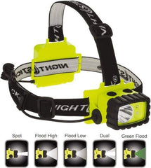Bayco - LED Bulb, Hands-free Flashlight - Green Polycarbonate Body, AA Batteries - Eagle Tool & Supply