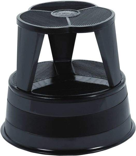 Cramer - 14-1/2" High, Black Step Stool - Steel, 350 Lb Capacity, Type 1AA Industry Rating - Eagle Tool & Supply