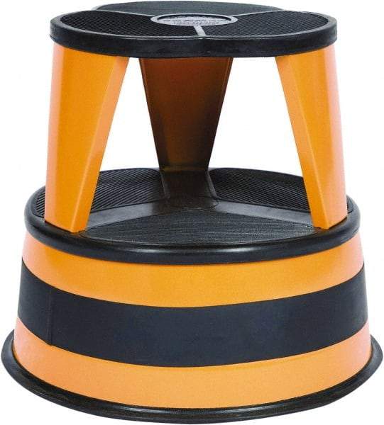 Cramer - 14-1/2" High, Orange Step Stool - Steel, 350 Lb Capacity, Type 1AA Industry Rating - Eagle Tool & Supply