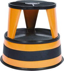 Cramer - 14-1/2" High, Orange Step Stool - Steel, 350 Lb Capacity, Type 1AA Industry Rating - Eagle Tool & Supply