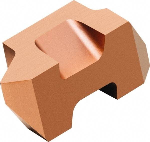 Sandvik Coromant - TLTF3 Grade 1125, Internal/External 60° V Threading Insert - 0.6 to 2.5mm & 9 to 44 TPI Ext Pitch, 0.6 to 2.5mm & 9 to 44 TPI Int Pitch, Right Hand Insert, TiAlN Finish, Carbide - Eagle Tool & Supply