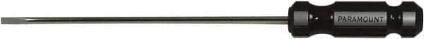 Paramount - 395mm OAL Cabinet Slotted Screwdriver - 300mm Blade Length, Round Shank, Acetate Handle - Eagle Tool & Supply