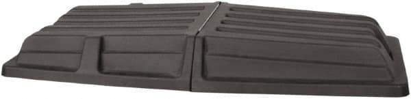 Wesco Industrial Products - 61" Long x 28-3/8" Wide x 7-1/2" High, Black Plastic Tilt Truck Lid - Use with Wesco 272575, 272576, 272577, 272578, 272579, 272580 - Eagle Tool & Supply