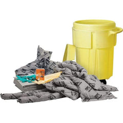 Brady SPC Sorbents - 38 Gal Capacity Universal Spill Kit - 55 Gal Polyethylene Drum - Eagle Tool & Supply