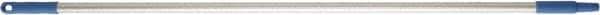 Vikan - 52 x 1" Aluminum Squeegee Handle - European Threaded Connection, Blue - Eagle Tool & Supply