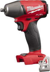 Milwaukee Tool - 3/8" Drive 18 Volt Pistol Grip Cordless Impact Wrench & Ratchet - 0 to 2,500 RPM, 0 to 3,200 BPM, 210 Ft/Lb Torque, Lithium-Ion Batteries Not Included - Eagle Tool & Supply