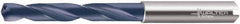 Walter-Titex - 0.488" 140° Solid Carbide Jobber Drill - TiAlN Finish, Right Hand Cut, Spiral Flute, Whistle Notch Shank, 4.8819" OAL, Special Type Point - Eagle Tool & Supply
