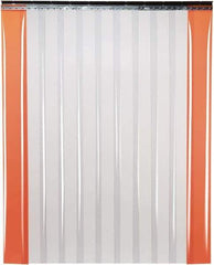 TMI, LLC - 8' Door Width x 8' Door Height PVC Smooth Strip Door Kit - 12" Strip Width x 1/8" Strip Thickness, Clear - Eagle Tool & Supply