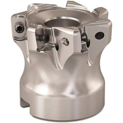 Seco - 1.653" Cut Diam, 0.9mm Max Depth, 0.629" Arbor Hole, 7 Inserts, LOHT06 Insert Style, Indexable Copy Face Mill - R220.21 Cutter Style, 1.574 High, Through Coolant, Series R220 - Eagle Tool & Supply