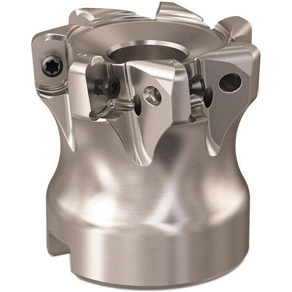Seco - 40mm Cut Diam, 0.9mm Max Depth, 0.8661" Arbor Hole, 7 Inserts, LOHT06 Insert Style, Indexable Copy Face Mill - R220.21 Cutter Style, 1.5748 High, Series Doubleoctomill - Eagle Tool & Supply