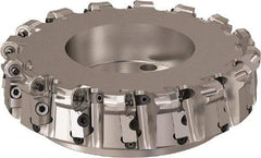 Seco - 10" Cut Diam, 6mm Max Depth, 2-1/2" Arbor Hole, 16 Inserts, ONMU09 Insert Style, Indexable Copy Face Mill - R220.48 Cutter Style, 3.1496 High, Series Doubleoctomill - Eagle Tool & Supply
