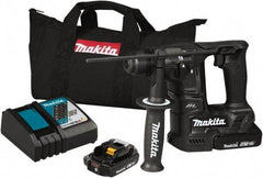 Makita - 18 Volt 11/16" SDS Plus Chuck Cordless Rotary Hammer - 0 to 4,800 BPM, 0 to 680 RPM, Reversible - Eagle Tool & Supply