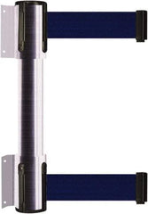Tensator - 16.64" High x 156" Long x 3" Wide Barrier Dual Line Wall Mount - Steel, Satin Chrome Finish, Satin Chrome, Use with 898 Wall Receiver - Eagle Tool & Supply