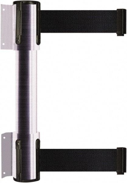 Tensator - 16.64" High x 156" Long x 3" Wide Barrier Dual Line Wall Mount - Steel, Satin Chrome Finish, Satin Chrome, Use with 898 Wall Receiver - Eagle Tool & Supply
