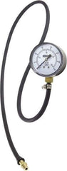 General - 2-1/2" Dial, 3/8 Thread, 0-35 Scale Range, Pressure Gauge - Thread Connection Mount, Accurate to ±1.5% of Full-Scale Range of Scale - Eagle Tool & Supply