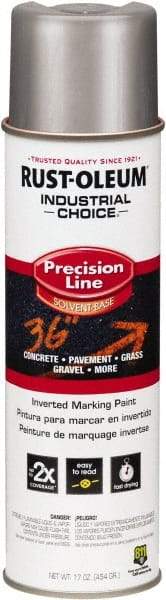 Rust-Oleum - 16 fl oz Silver Marking Paint - Solvent-Based Formula - Eagle Tool & Supply