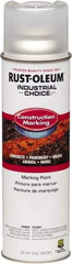 Rust-Oleum - 15 fl oz Clear Marking Paint - Water-Based Formula - Eagle Tool & Supply