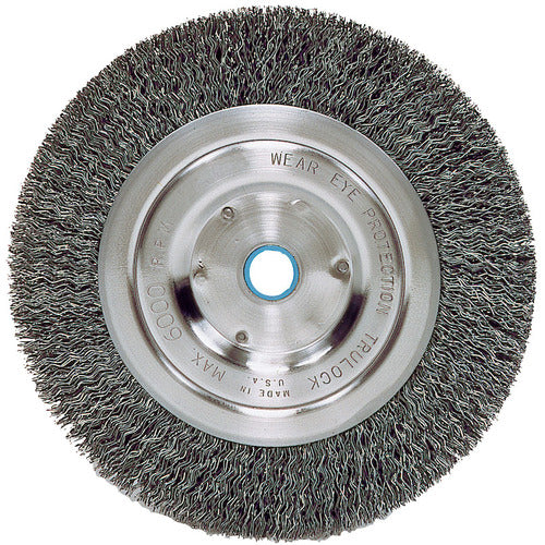 Vortec Pro 6″ Crimped Wire Wheel, .014″ Steel Fill, Narrow Face, 5/8″-1/2″ Arbor Hole - Eagle Tool & Supply