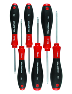 6 Piece - T6; T8; T10; T15; T20; T25mm - Torx SoftFinish® Cushion Grip Screwdriver Set - Eagle Tool & Supply