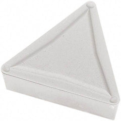 Seco - TPMR321 M3 Grade TP2501 Carbide Turning Insert - Al2O3 Finish, 60° Triangle, 3/8" Inscr Circle, 1/8" Thick, 1/64" Corner Radius - Eagle Tool & Supply