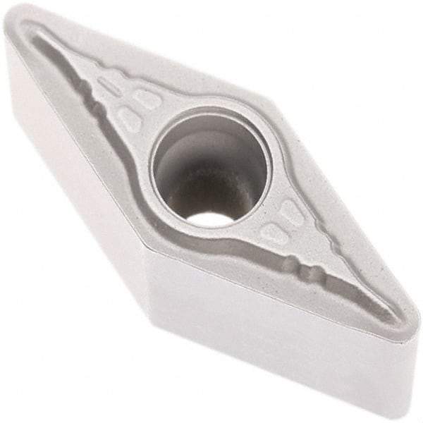 Seco - VBMT221 F1 Grade TP2501 Carbide Turning Insert - Al2O3 Finish, 35° Diamond, 1/4" Inscr Circle, 1/8" Thick, 1/64" Corner Radius - Eagle Tool & Supply
