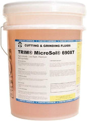 Master Fluid Solutions - Trim MicroSol 690XT, 5 Gal Pail Cutting & Grinding Fluid - Semisynthetic, For Machining - Eagle Tool & Supply