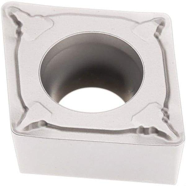 Seco - CCMT433 F1 Grade TP2501 Carbide Turning Insert - Al2O3 Finish, 80° Diamond, 1/2" Inscr Circle, 3/16" Thick, 3/64" Corner Radius - Eagle Tool & Supply