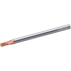 Walter-Prototyp - 3mm Diam, 4.5mm LOC, 2 Flute Solid Carbide Ball End Mill - TiAlSiN Finish, Single End, 70mm OAL, 6mm Shank Diam, Spiral Flute - Eagle Tool & Supply