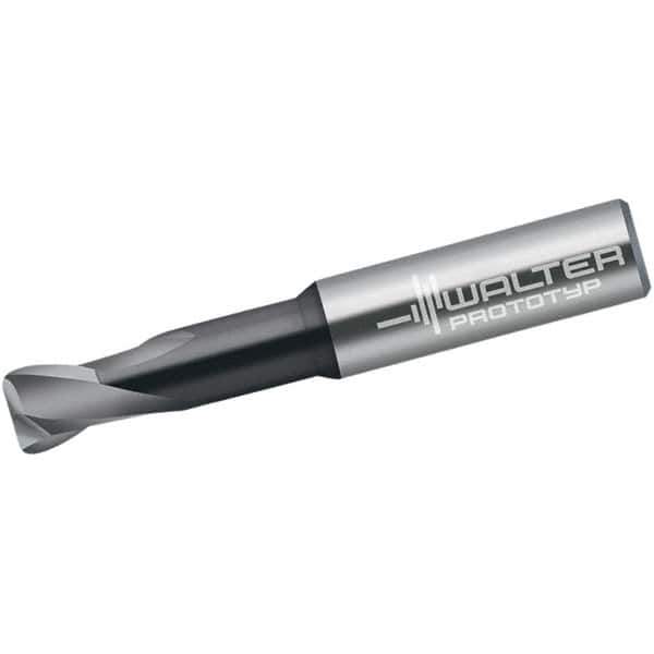 Walter-Prototyp - 5mm, 2 Flute, Single End, Solid Carbide, 0.5mm Corner Radius End Mill - 57mm OAL, 30° Helix, Right Hand Flute, 5mm LOC, Right Hand Cut, 20mm Extended Reach - Eagle Tool & Supply