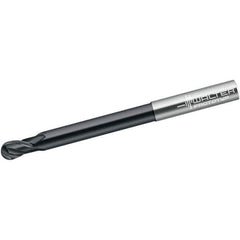 Walter-Prototyp - 6mm Diam, 6mm LOC, 4 Flute Solid Carbide Ball End Mill - Diamond Finish, Single End, 100mm OAL, 6mm Shank Diam, Spiral Flute - Eagle Tool & Supply